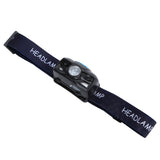 Outdoor USB Rechargeable LED Fishing Headlamp Finger Sensing Waterproof Headlight