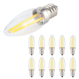 10Pcs E12 Long Filament Small LED Light Bulbs Dimmable Lamp 1.5W AC110V for Home Lighting In Australia - Darrahopens
