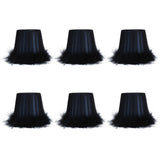 6Pcs Feather Cloth Lampshade Blue Hotel Chandelier Wall Lamp Decoration Protective Cover In Australia - Darrahopens