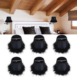 6Pcs Feather Cloth Lampshade Blue Hotel Chandelier Wall Lamp Decoration Protective Cover In Australia - Darrahopens