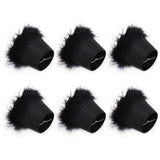 6Pcs Cloth Pendant Lamp Shade with Feather Edge Chandelier Lampshade Light Decoration Accessories In Australia - Darrahopens