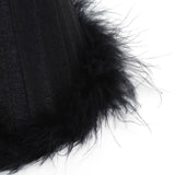 6Pcs Cloth Pendant Lamp Shade with Feather Edge Chandelier Lampshade Light Decoration Accessories