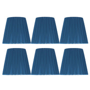 6PCS Modern Simple Lampshade Cloth Lampshade for Crystal Clip On Chandelier Wall Lamp Blue In Australia - Darrahopens