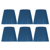 6PCS Modern Simple Lampshade Cloth Lampshade for Crystal Clip On Chandelier Wall Lamp Blue In Australia - Darrahopens
