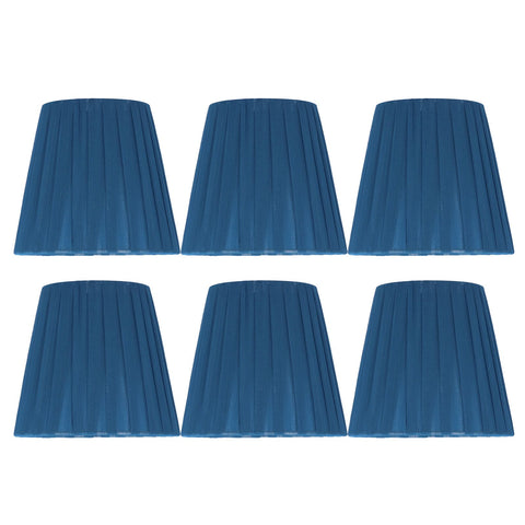 6PCS Modern Simple Lampshade Cloth Lampshade for Crystal Clip On Chandelier Wall Lamp Blue In Australia - Darrahopens
