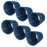 6PCS Modern Simple Lampshade Cloth Lampshade for Crystal Clip On Chandelier Wall Lamp Blue In Australia - Darrahopens