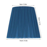 6PCS Modern Simple Lampshade Cloth Lampshade for Crystal Clip On Chandelier Wall Lamp Blue