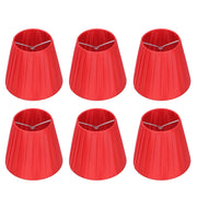 6Pcs Lampshade Modern Fabric Table Lamp Cover for Crystal Chandelier Wall Light Red In Australia - Darrahopens
