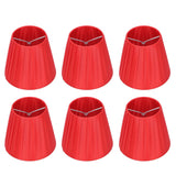 6Pcs Lampshade Modern Fabric Table Lamp Cover for Crystal Chandelier Wall Light Red In Australia - Darrahopens