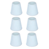 6pcs Sky Blue Cloth Lampshade Wall Lamp Cover Shades Modern Simple Decoration for E14 Screw Chandelier In Australia - Darrahopens