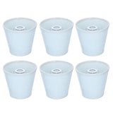 6pcs Sky Blue Cloth Lampshade Wall Lamp Cover Shades Modern Simple Decoration for E14 Screw Chandelier In Australia - Darrahopens