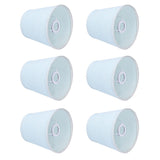 6pcs Sky Blue Cloth Lampshade Wall Lamp Cover Shades Modern Simple Decoration for E14 Screw Chandelier In Australia - Darrahopens
