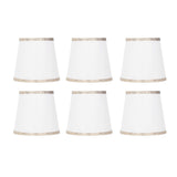 6Pcs European Style Lampshade Cover for Chandelier Wall Light W/E14 Interface Lamp Base Round Mouth Mount