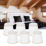 6Pcs European Style Lampshade Cover for Chandelier Wall Light W/E14 Interface Lamp Base Round Mouth Mount