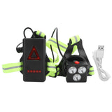 LED Night Running Lights USB Charging Chest Lamp Safety Warning Light for Outdoor Camping Hiking In Australia - Darrahopens