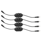 4Pcs 12V LED Brightness Dimmer Lamp Stepless Dimming Knob Controller Accessory Black In Australia - Darrahopens