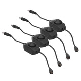 4Pcs 12V LED Brightness Dimmer Lamp Stepless Dimming Knob Controller Accessory Black In Australia - Darrahopens