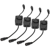 4Pcs 12V LED Brightness Dimmer Lamp Stepless Dimming Knob Controller Accessory Black In Australia - Darrahopens