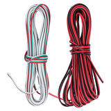 RGB Extension Connector Wire LED Strip Cable Connecting Cord 2Pin 3Pin Interface Lighting Parts