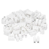 100pcs CH‑2 Connectors for LED Ceiling Light Flame Retardant 2 Port Press Terminal