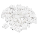 100pcs CH‑2 Connectors for LED Ceiling Light Flame Retardant 2 Port Press Terminal