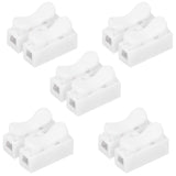 100pcs CH‑2 Connectors for LED Ceiling Light Flame Retardant 2 Port Press Terminal