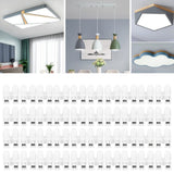 100pcs CH‑2 Connectors for LED Ceiling Light Flame Retardant 2 Port Press Terminal
