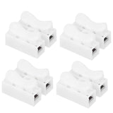 100pcs CH‑2 Connectors for LED Ceiling Light Flame Retardant 2 Port Press Terminal
