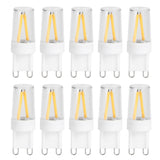 10Pcs G9 Base LED Light Bulbs 1.5W AC110V Bi‑Pin Bulb for Chandelier Ceiling Light Wall Lamp In Australia - Darrahopens
