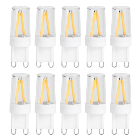 10Pcs G9 Base LED Light Bulbs 1.5W AC110V Bi‑Pin Bulb for Chandelier Ceiling Light Wall Lamp In Australia - Darrahopens