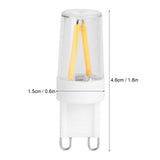 10Pcs G9 Base LED Light Bulbs 1.5W AC110V Bi‑Pin Bulb for Chandelier Ceiling Light Wall Lamp