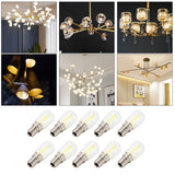 10PCS Mini Dimmable E14 LED Light Bulb 1.5W AC 110V for Chandelier Wall Lamp Home Lighting