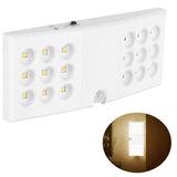 LED Motion Sensor Light USB Infrared Scanning PIR Night Lamp for Wardrobe Cabinet Warm White