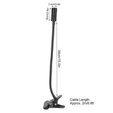 Student Reading Clipon Light 360° Flexible Neck Lamp USB Power Supply Clamp Light