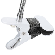 Clamp Light USB Warm Cold Color Temperature 360 Degrees Adjustable Gooseneck Light (Silver)