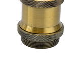 2PCS Vintage Lamp Socket Retro Aluminum Lamp Holder DIY Accessories for E26/27 Vintage BulbsYellow Bronze
