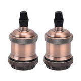 2PCS Vintage Lamp Socket Retro Aluminum Lamp Holder DIY Accessories for E26/27 Vintage BulbsRed Bronze In Australia - Darrahopens