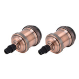 2PCS Vintage Lamp Socket Retro Aluminum Lamp Holder DIY Accessories for E26/27 Vintage BulbsRed Bronze In Australia - Darrahopens
