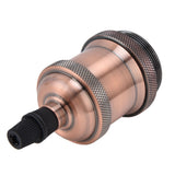 2PCS Vintage Lamp Socket Retro Aluminum Lamp Holder DIY Accessories for E26/27 Vintage BulbsRed Bronze In Australia - Darrahopens
