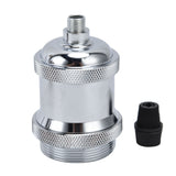 2PCS Vintage Lamp Socket Retro Aluminum Lamp Holder DIY Accessories for E26/27 Vintage BulbsSilver