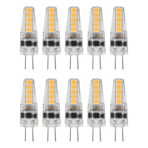 10pcs G4 LED Bulbs 2W Bi Pin Base Dimmable Bulbs for Chandelier Ceiling Lamp Table Lamp Warm White 3000K AC 12‑24V In Australia - Darrahopens