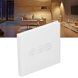 WiFi Touch Light Switch Voice Control Dimmable Smart Wall Touch Switch with Timer for Tuya 90‑250V