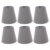 6 Pcs Cloth Lamp Shade Good Light Transmission E14 Candle Bulb Lamp Cover Classic Fabric Lampshade for Bedroom In Australia - Darrahopens