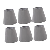 6 Pcs Cloth Lamp Shade Good Light Transmission E14 Candle Bulb Lamp Cover Classic Fabric Lampshade for Bedroom In Australia - Darrahopens