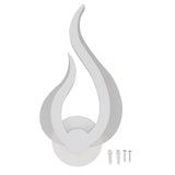 LED Wall Light Flame Shaped Simple Design Acrylic Aluminum Alloy Wall Sconce for Study Corridor Bedroom 85‑265V In Australia - Darrahopens
