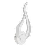 LED Wall Light Flame Shaped Simple Design Acrylic Aluminum Alloy Wall Sconce for Study Corridor Bedroom 85‑265V