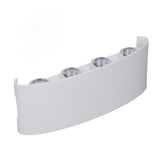 LED Wall Lamp Decorative White Housing White Lighting Indoor Wall Light for Hotel Garden Bedroom 90‑265V 8W In Australia - Darrahopens