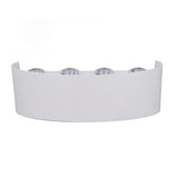 LED Wall Lamp Decorative White Housing White Lighting Indoor Wall Light for Hotel Garden Bedroom 90‑265V 8W In Australia - Darrahopens