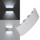 LED Wall Lamp Decorative White Housing White Lighting Indoor Wall Light for Hotel Garden Bedroom 90‑265V 8W In Australia - Darrahopens