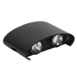 LED Wall Lamp Waterproof Modern Sconce Light Indoor Outdoor Decoration 90‑265V 4W Black Shell Warm Light In Australia - Darrahopens